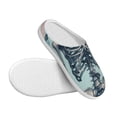 thumbnail image 3 of Lsque Butterflies Skull Bows Pattern Womens Comfort Cotton on Scuff With Memory Foam and Anti-skid Sole Slipper-46/47, 3 of 7