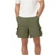 thumbnail image 2 of pstuiky Pantalones cortos para hombre, Pantalones cortos casuales de verano para hombre, de color liso, con cintura elástica, multibolsillos y 6 bolsillos. Pantalones cortos cargo, 2 of 6