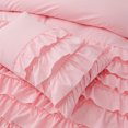 thumbnail image 6 of Btargot 3PC Waterfall Ruffled Princess Comforter Set Twin Soft Chic Bedding Set for Kids Girls Pink, 6 of 10