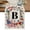 Letter B, variant on Years Anniversary Short Table Runner 36 Inches Long,USA Patriotic Flag Monogram Letter H Cotton Linen Table Runners Dresser Scarves,Fabric Tabletop Scarf Furniture Cover for Dinner Party 13"x36"