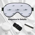 Eye Sleep Mask for Women Men Cartoon Cool Shark_A Adjustable Buckle
