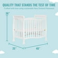 Dream On Me Piper 4in1 Convertible Mini Crib, White