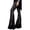 Black, variant on Jacenvly Elastic Waist Pants for Women Wide Legs Sales Ladies Fashion Sequins Solid Wide Leg High Waist Loose and Comfortable Pants