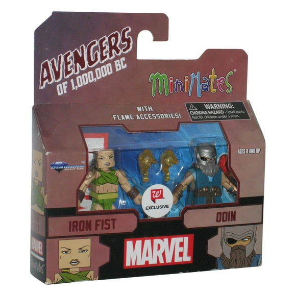 Marvel Avengers Assemble 1,000,000 BC Iron Fist & Odin MiniMates Figure Set