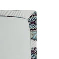 thumbnail image 2 of Paisley Fitted Sheet, Traditional Floral Bordered Triplet Design with Stripes Dots and Circles, Soft Decorative Fabric Bedding, Twin Size, Blue and White, by Ambesonne, 2 of 2