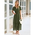 thumbnail image 2 of Vestido largo Simplee Apparel Boho de encaje primavera-verano para mujer, 2 of 7