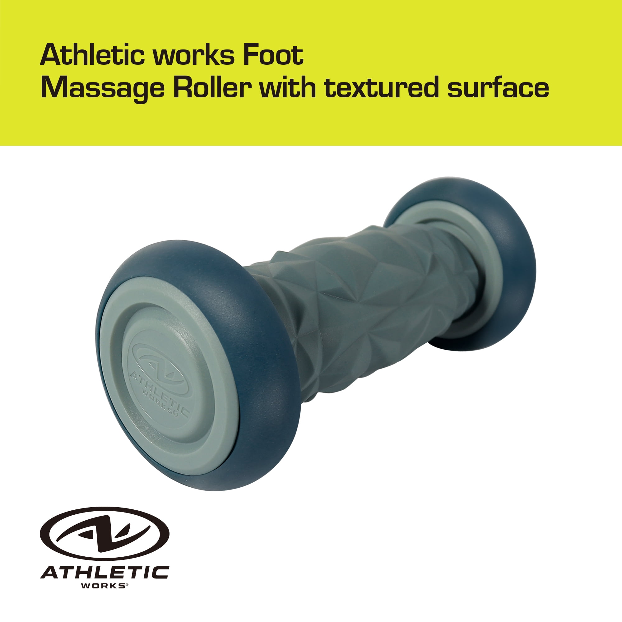 Athletic Works Acupressure Foot Massage Roller High Quality Material with Raised Pattern