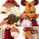 thumbnail image 4 of Muñeco Peluche  Labg Navideña Reno Papa Noel Muñeco Nieve 3 Pzs Multicolor, 4 of 4