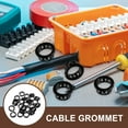 thumbnail image 2 of Miangastore 50 Pcs Cable Snap Bushing Grommets Wire Grommet Snap In Cable Grommet Protector, 2 of 9