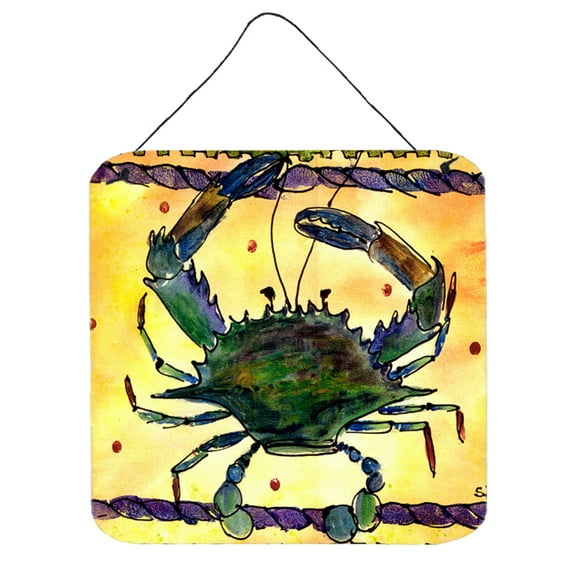 Carolines Treasures 8058DS66 Crab Wall or Door Hanging Prints 6HX6W multicolor