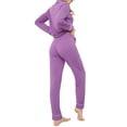 thumbnail image 4 of INNERSY Women's Pajamas Set Long Sleeve Sleepwear Button Down Nightwear Soft Pj Lounge Sets (L, Purple), 4 of 7