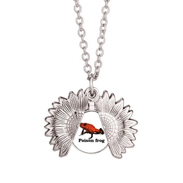 Locustidae Collier Pendentif Piège Tournesol Asie de l'Est Médaillon Bijoux