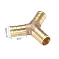 thumbnail image 2 of Conector de latón en forma de Y de 10 mm o 3/8" ID, 5 piezas, 12 mm 1, 2 of 5