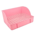 thumbnail image 4 of Caja de arena para conejos, orinal, caja de inodoro de esquina para hámster, bandeja para animales de , inodoro Rosa, 4 of 8