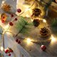 thumbnail image 1 of leyfeng Cadena de luces LED de Navidad con pilas 6,6 pies 20 LED luz blanca cálida árbol de Navidad decorativo, 1 of 8