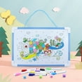 thumbnail image 2 of Musbetu Hanging Rope Magnetic Whiteboard Set with PVC Frame Smooth Writing Surface Magnetic Dry Erase Board with Pen 2 Buckles, 2 of 7