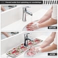 thumbnail image 5 of Coolnut Cheerful Christmas 2PCS Kitchen Faucet Mat Bathroom Faucet Mat Sink Microfiber Cloth Faucet Splash Catcher Faucet Mat Dish Drying Mat Sink Mat for Kitchen Sink 30x5in, 5 of 7