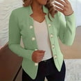 thumbnail image 3 of Akafmk Fall/Winter Blazers for Women Lightweight Open Front Cardigan Jacket,Dressy Casual Business Work Jacket,Solid Color Long Sleeve Suit Jacket, 3 of 4