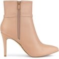thumbnail image 6 of DARING DIVA Women's Stylish Buckle Strap Stiletto Heels Ankle Boots Nude US 8, 6 of 7