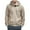 Khaki, variant on Domuza Mens Zip Up Hoodie Casual Stylish Long Sleeve Drawstring Hooded Sweatshirt Fall Winter Thermal Big and Tall Solid Outerwear with Pockets Dark Gray L
