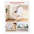 thumbnail image 6 of Clothes Drying Rack 4-Tier Foldable Laundry Rack, Metal Dryer with 24 Rods & Wings, 6 of 7