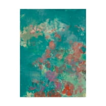 Trademark Fine Art 'Teal Rose Garden I' Canvas Art by Jennifer Goldberger