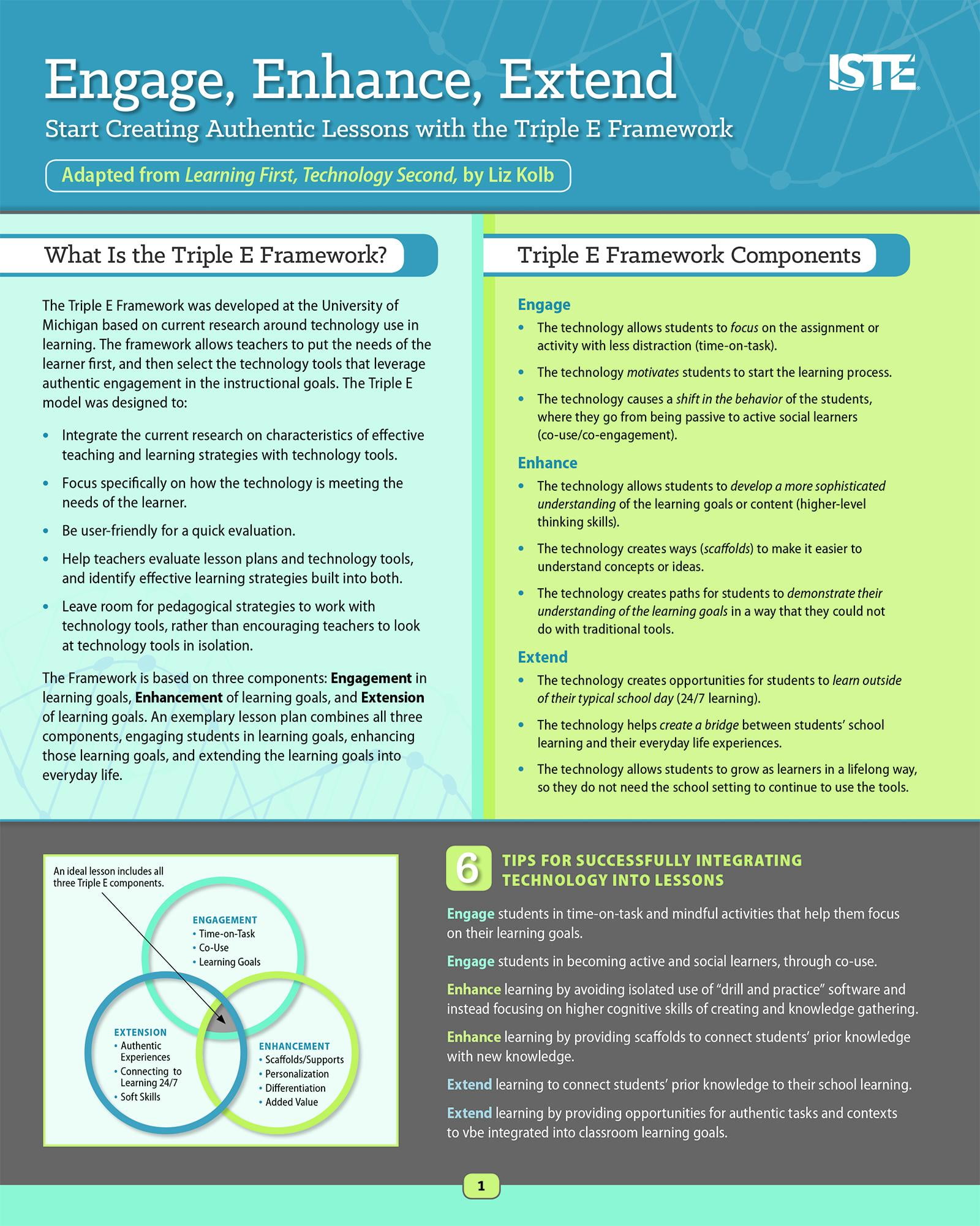 Engage, Enhance, Extend Start Creating Authentic Lessons with the