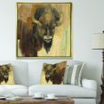 thumbnail image 2 of Designart - Into the Wild Gold Buffalo - Toile Encadrée Ferme Moderne, 2 of 3