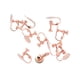 thumbnail image 2 of 10 piezas de aretes con base redonda en blanco con tornillo de 10 mm Oro rosa, 2 of 7