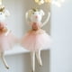 thumbnail image 5 of Bonita falda de malla rosa con colgante de ratón de ballet y corona dorada, decoración creativa de ratón para Año Nuevo y Navidad, 5 of 5
