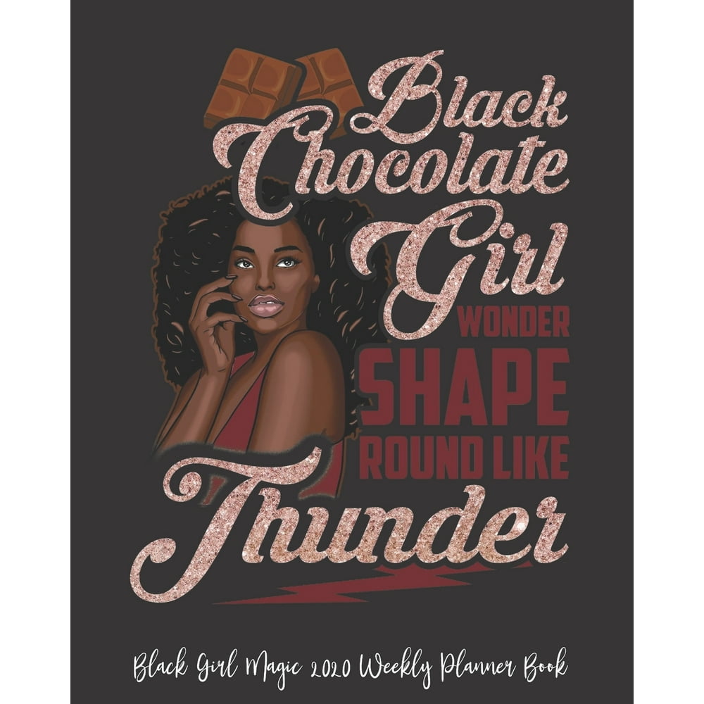 Weekly Planner Book Black Girl Magic Afro Words Driven Unstoppable