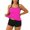 C-Hot Pink295, variant on DHFJKG Womens Tankini Swimsuit Two Piece Beach Set High Waist Shorts Bottom Criss Cross Back Top Versatile Beachwear