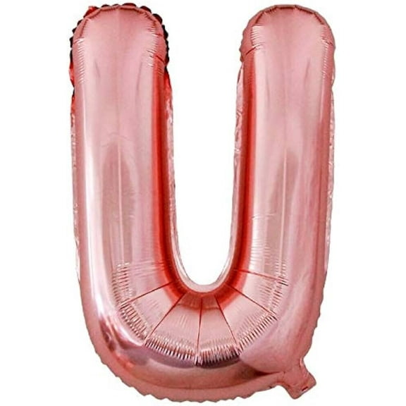Burton & Burton 33" Letter U Rose Gold Balloon