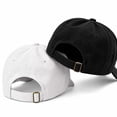 thumbnail image 5 of Gocvo 2 Packs Plain Baseball Cap for Men Women, Adjustable Size Baseball Hat for Casual and Sports Outfits, Black & White, 5 of 8