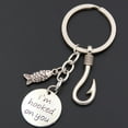 thumbnail image 2 of Toddmomy 1Set Fathers Day Keyrings Cute Key Chain Style for Dad Graduation Present, 2 of 8