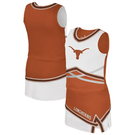 Girls Youth Colosseum Texas Orange Texas Longhorns Lollipop Park Cheer Two-Piece Set