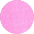 thumbnail image 1 of Ahgly Company Indoor Round Oriental Pink Traditional Area Rugs, 4' Round, 1 of 4