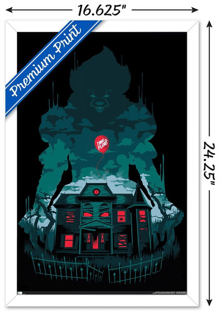 IT - House Wall Poster, 14.725" x 22.375", Framed