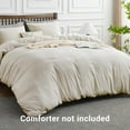 thumbnail image 5 of Hitime Luxury King Duvet Cover, Soft & Breathable Microfiber 3 Pieces King Bedding Sets, King Comfy Duvet Cover, with Zipper Closure, 5 of 8