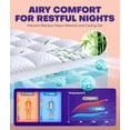 thumbnail image 4 of Cubrecolchón de espuma viscoelástica Biteany de doble capa, tamaño completo, 4 of 7