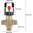 thumbnail image 2 of Water Heater Temperature Limiter, Thermostatic Mixing Valve Brass Mixing Valve Water Temperature Hose Basin Thermostat Control, 2 of 5