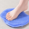 thumbnail image 5 of Non-Slip Silicone Foot Scrubber and Lazy Back-Scrubbing Mat with Suction Cups – Shower Back & Foot Scrubber, Wall Mounted Back Scrubber Silicone Bath Massage Cushion Brush, Bathroom Wash Foot Mat, 5 of 8