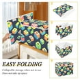 thumbnail image 2 of Yayeee Collapsible Cube Storage Bin with Lid Fabric Closet Decorative Basket with Handles, Green Cubes, 2 of 7