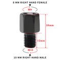 thumbnail image 2 of Motorcycle Mirror Adapters Adaptors Right-hand turn 8mm to 10mm Standard Thread, 2 of 7