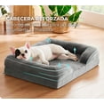 thumbnail image 4 of Cama para perro mediano  cama Para mascota transpirable e impermeable, Sofa cama perro con soporte para cabeza, funda extraible lavable y antideslizante en la parte inferior (GRIS, MEDIANA), 4 of 6