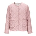 thumbnail image 6 of Xdegoge Lightweight Quilted Jackets for Women Button Up Padded Barn Jacket Casual Loose Crewnceck Coat Trendy Fall Winter Warm Outerwear with Pockets, 6 of 9