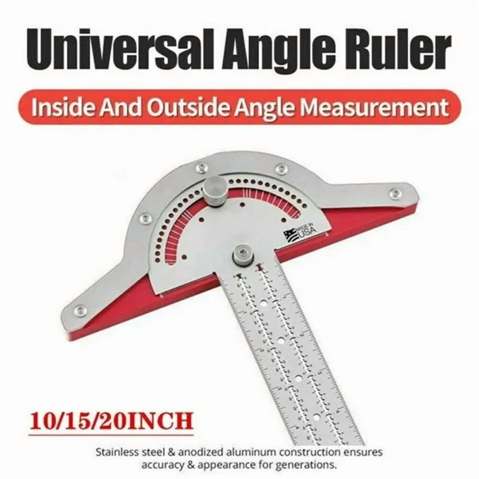 Woodworkers Edge Rule Efficient Protractor Angle Woodworking Ruler Angle Stainless Steel Precision Carpenter Measuring Tool