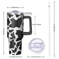 thumbnail image 2 of 40oz Tumbler with Handle and Straw, Vacuum Insulated Stainless Steel Travel Mug, Fits Car Cup Holder, Animal Print, 2 of 6