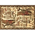 thumbnail image 1 of Ahgly Company Indoor Rectangle Animal Brown Traditional Area Rugs, 4' x 6', 1 of 4