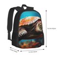 thumbnail image 3 of Daiia Realistic Turtle Backpack for Men and Women -Durable Backpack Large Capacity, Water-Resistant Bag with Adjustable Straps and Laptop Compartment, 3 of 9